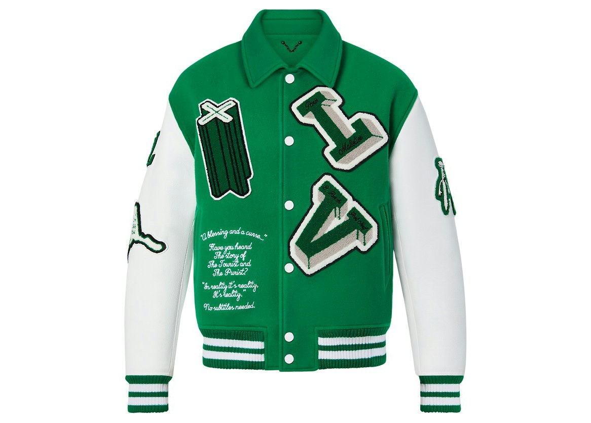 Louis Vuitton Varsity Jacket In Green  GOAT